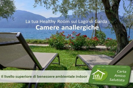 Camera d'hotel SENZA ALLERGENI sul lago di Garda